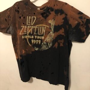 Led Zeppelin destroyed band tee